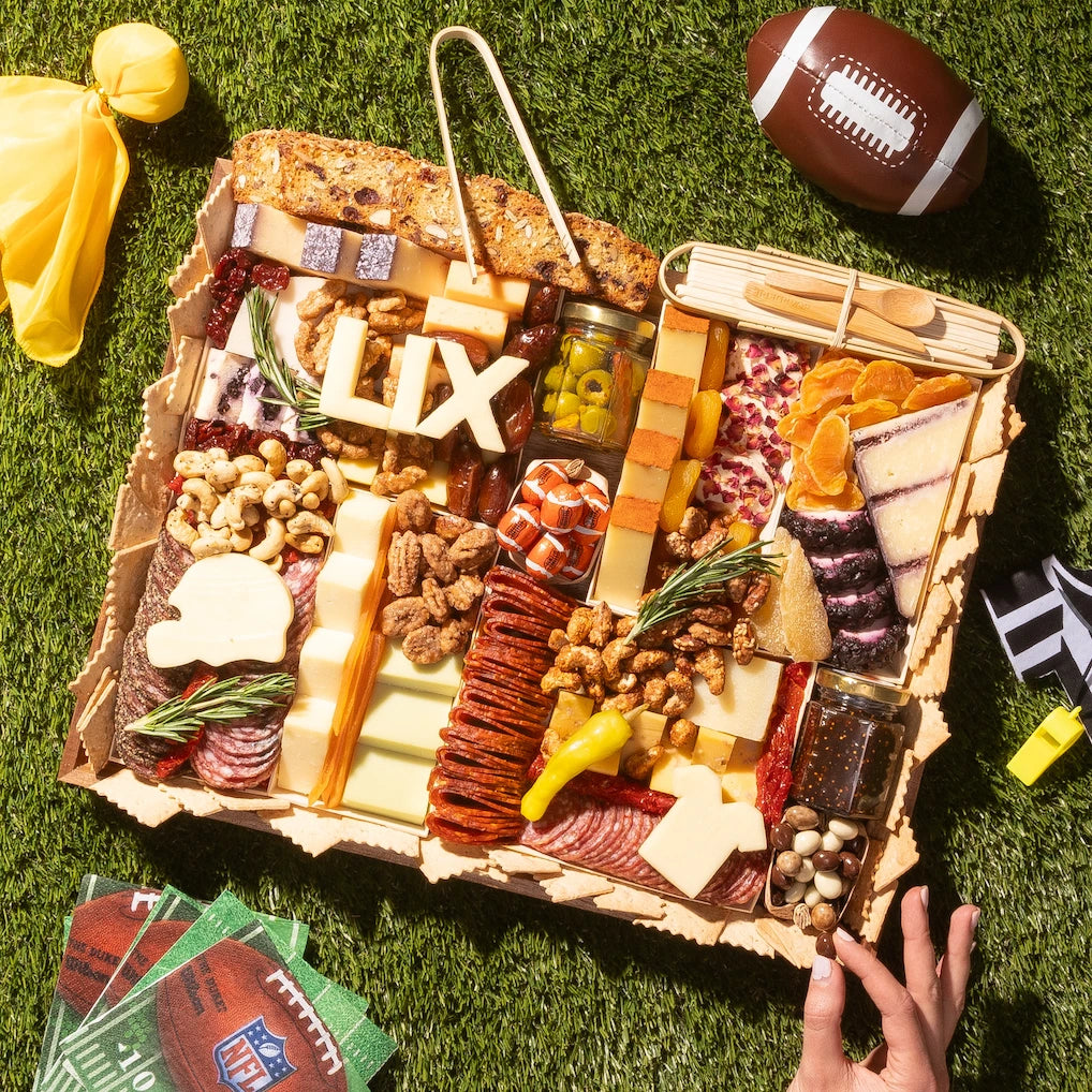 Football-Themed Charcuterie Board Large Boarderie