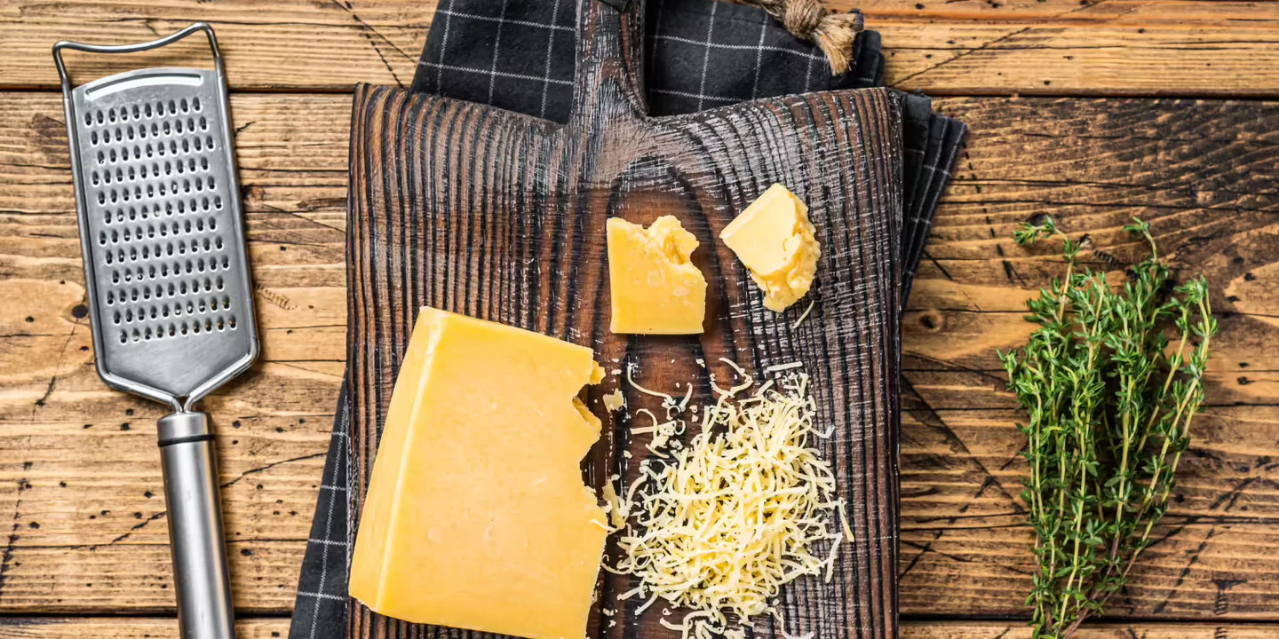 aged yellow cheddar
