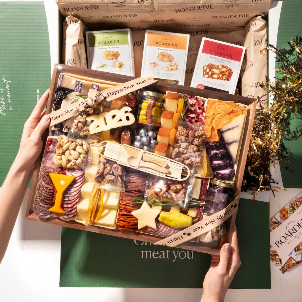 New Year's Cheese & Charcuterie Boards