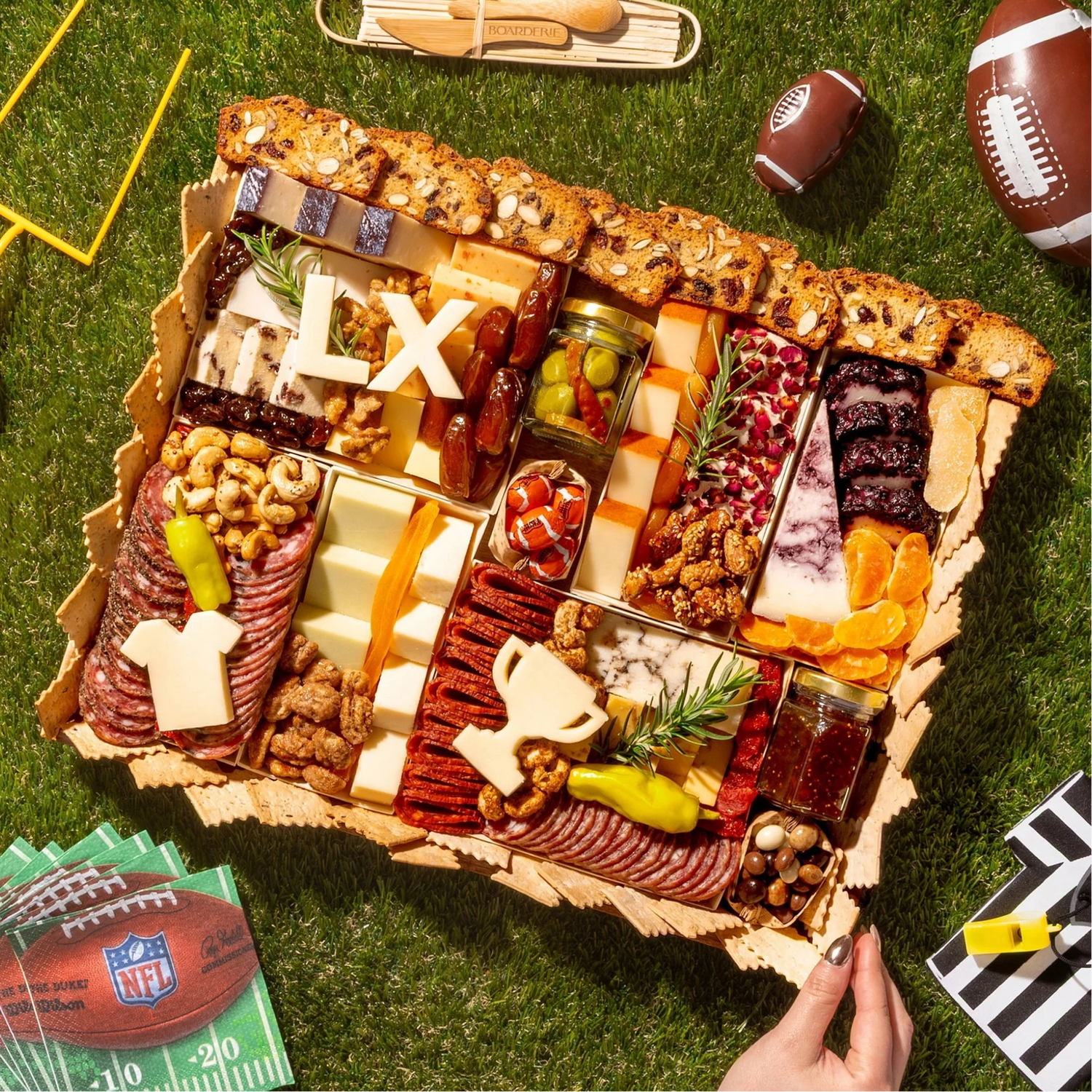 Super Bowl Cheese & Charcuterie Boards