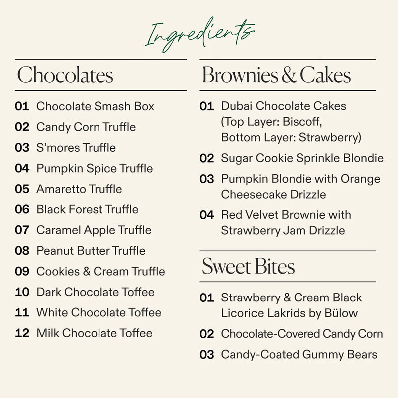 Halloween Classic Dessert Board
