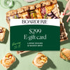 Boarderie $299 e-gift card for a large charcuterie board and baked brie serving 12-15.